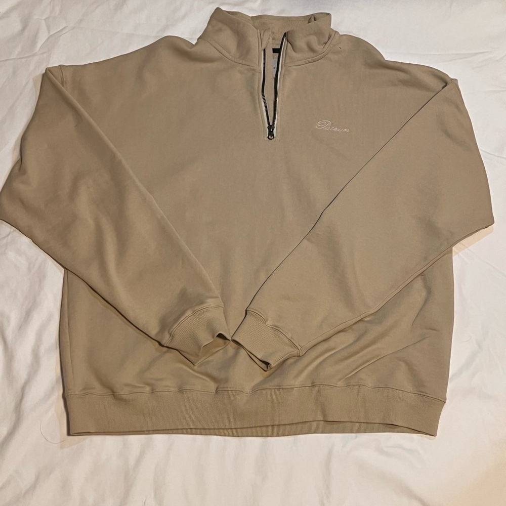 PacSun Men's Beige Zip-Up Sweater
